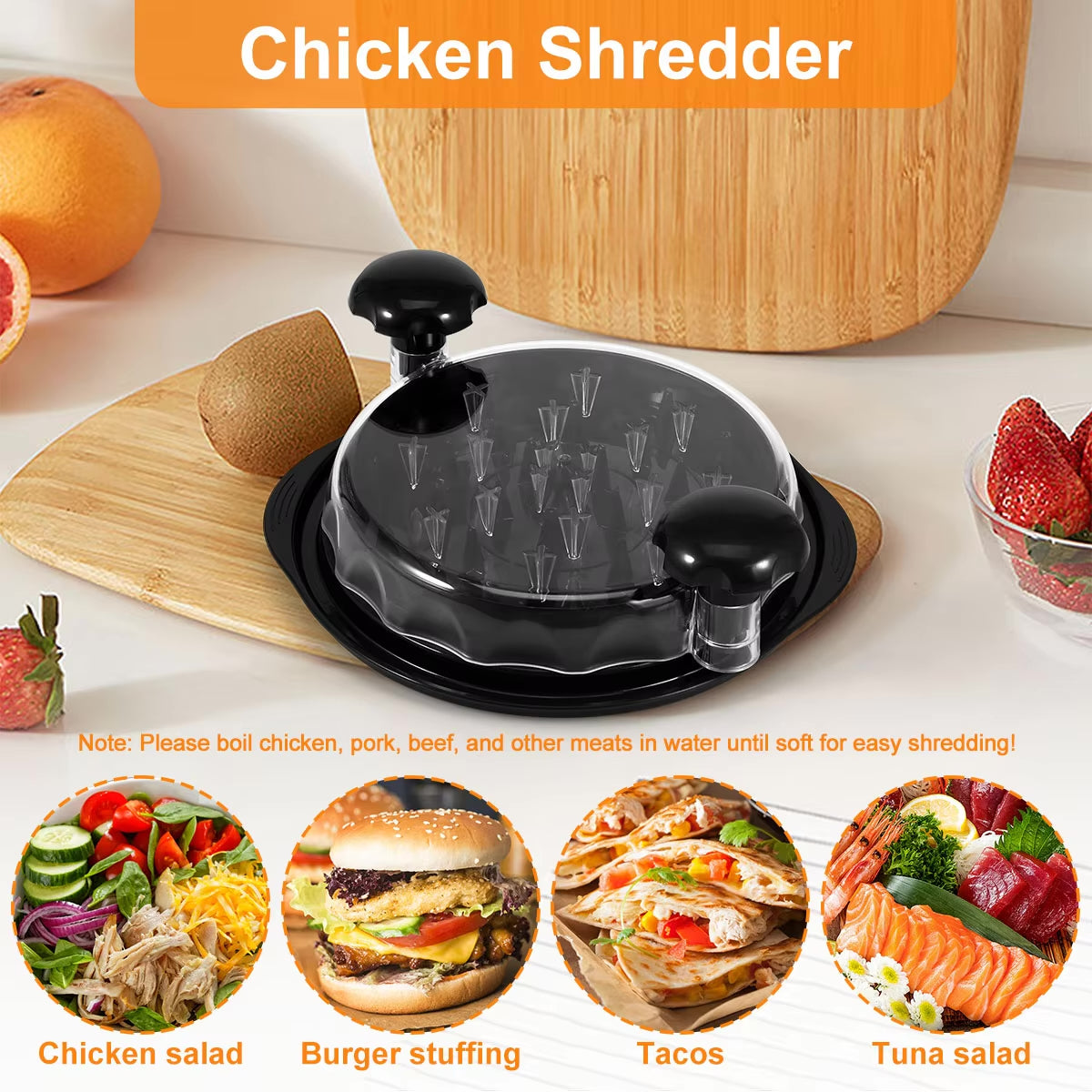 All-Fresh™ Chicken Shredder with Non-Slip Base